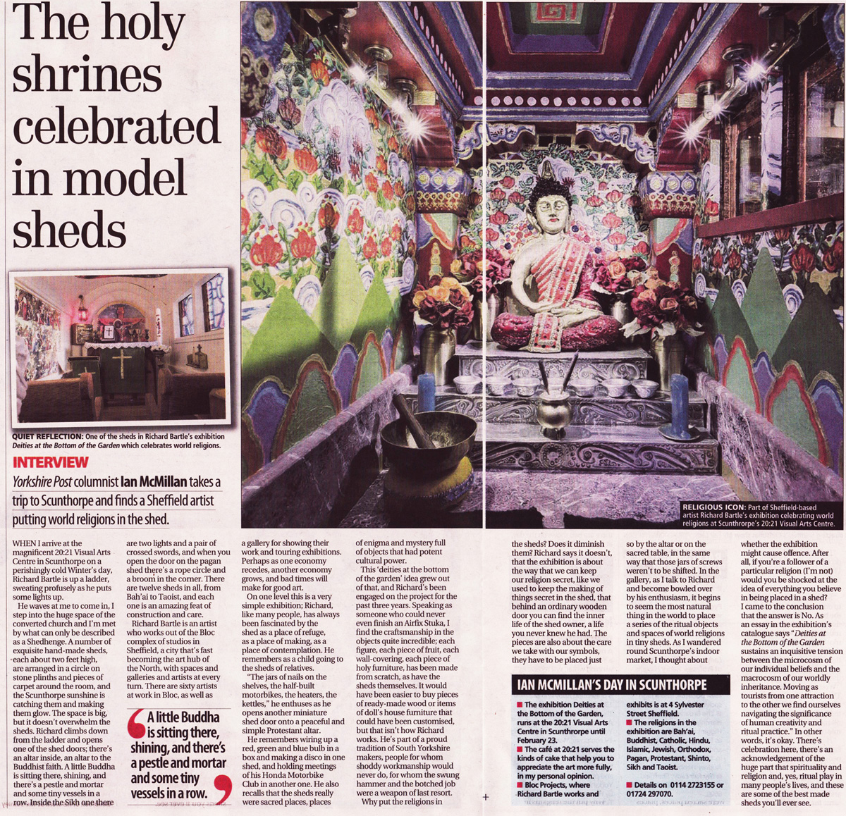 The Yorkshire Post article by Ian McMillan