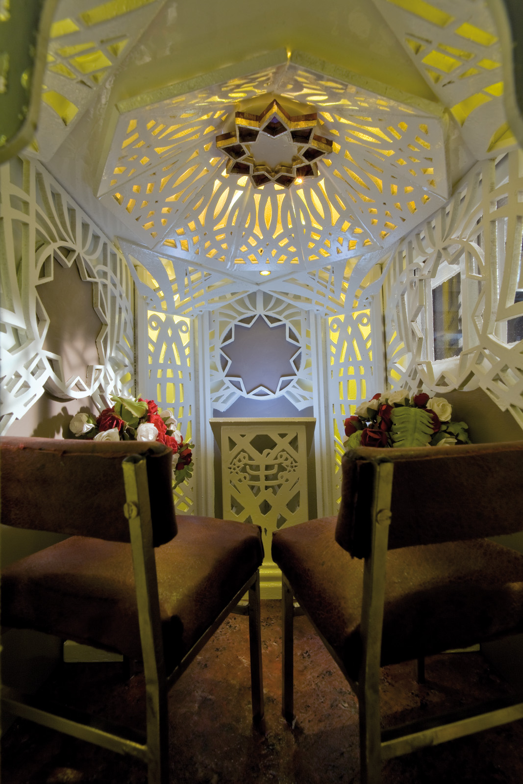 Interior view of the Baha'i shed from Deities At The Bottom Of The Garden