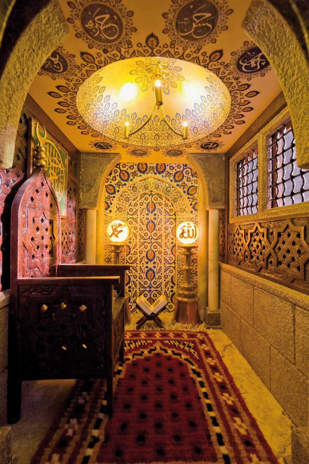 Interior view of the Islamic shed from Deities At The Bottom Of The Garden