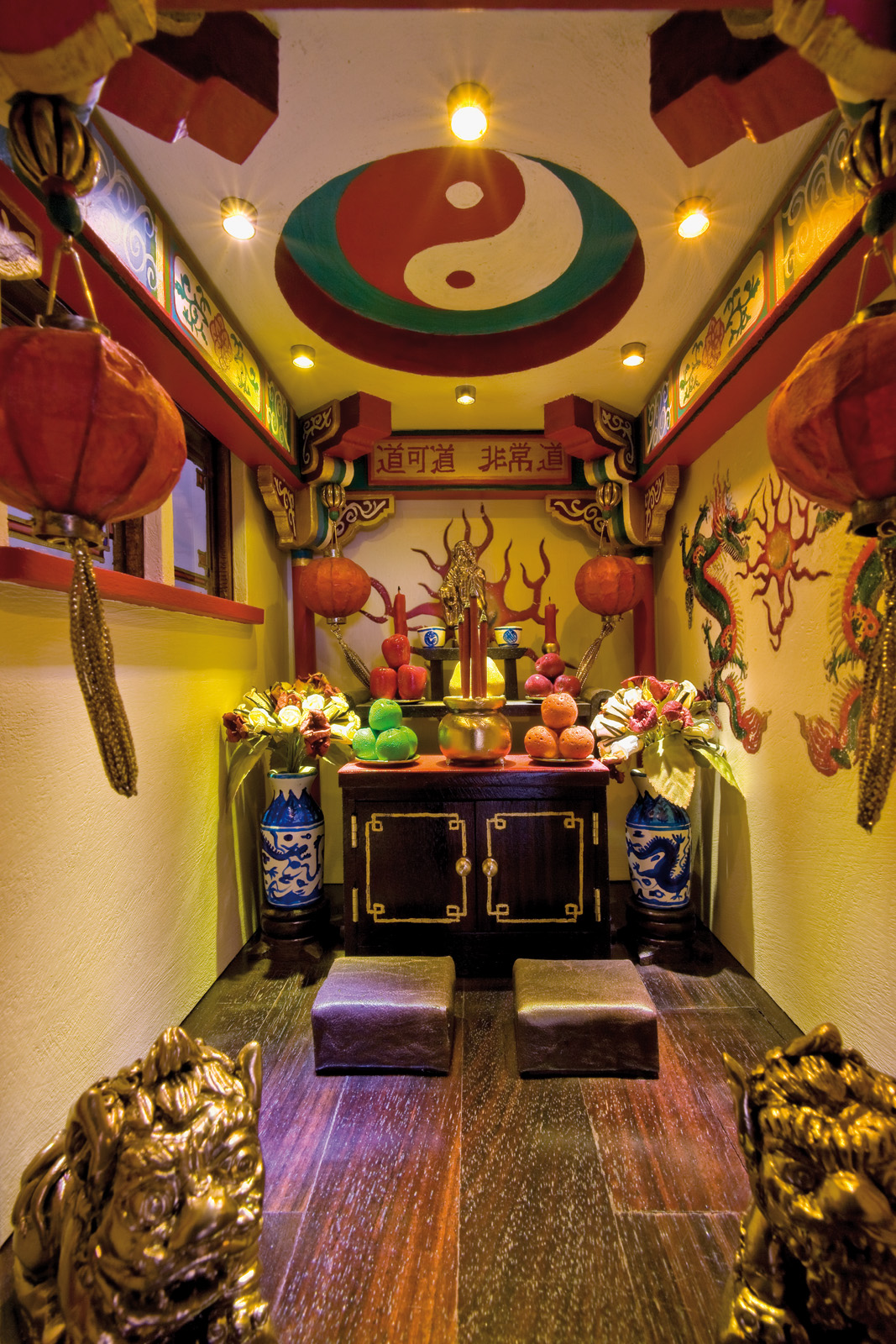 Interior view of the Taoist shed from Deities At The Bottom Of The Garden