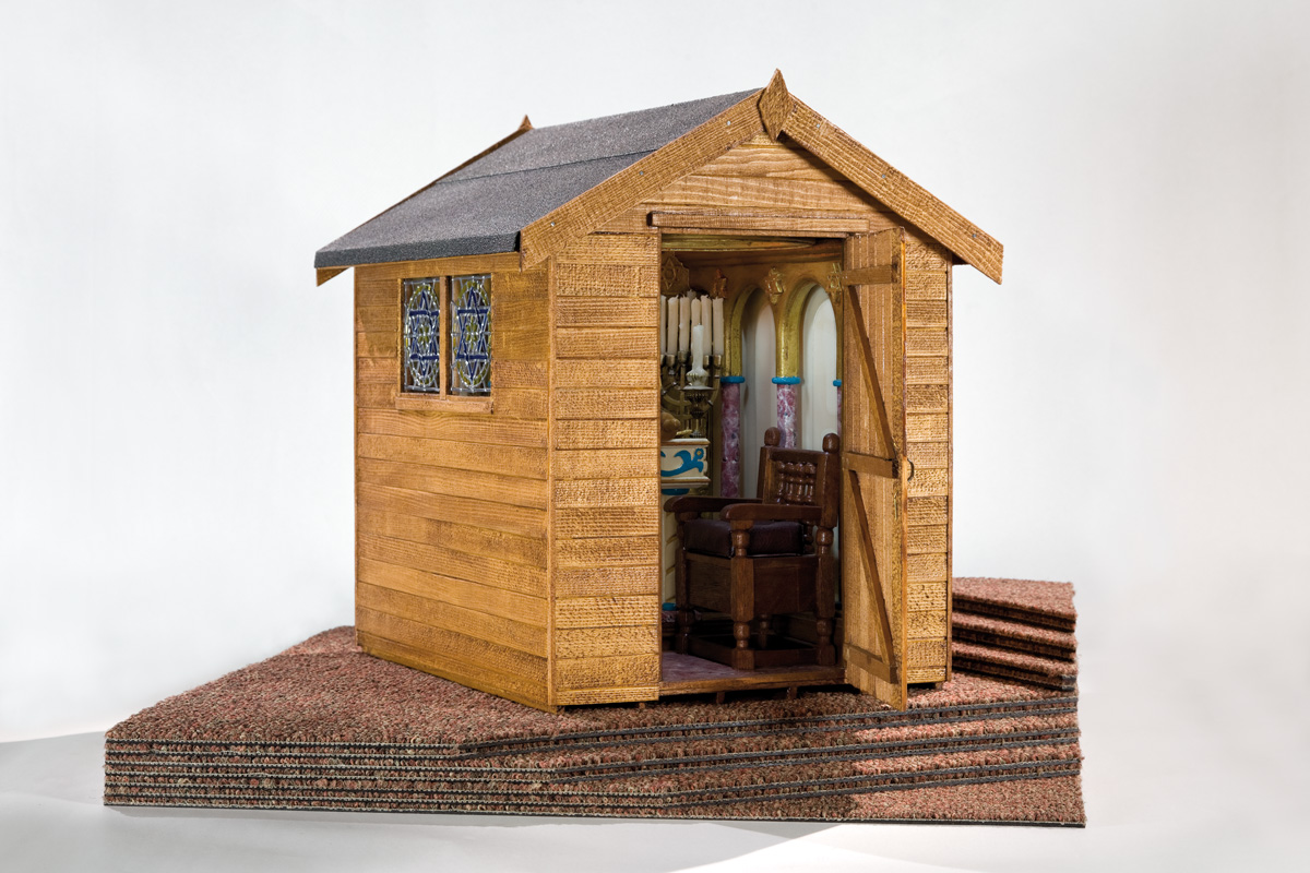 Exterior view of the Jewish shed from Deities At The Bottom Of The Garden