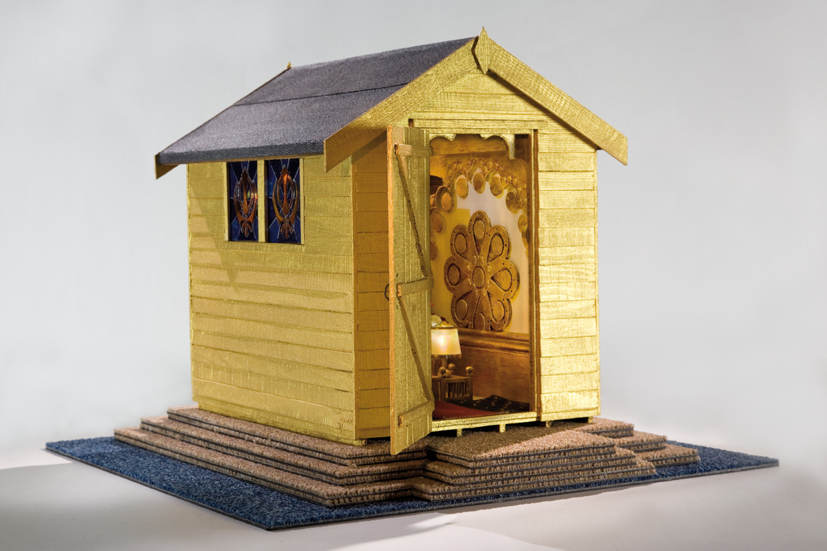 Exterior view of the Sikh shed from Deities At The Bottom Of The Garden