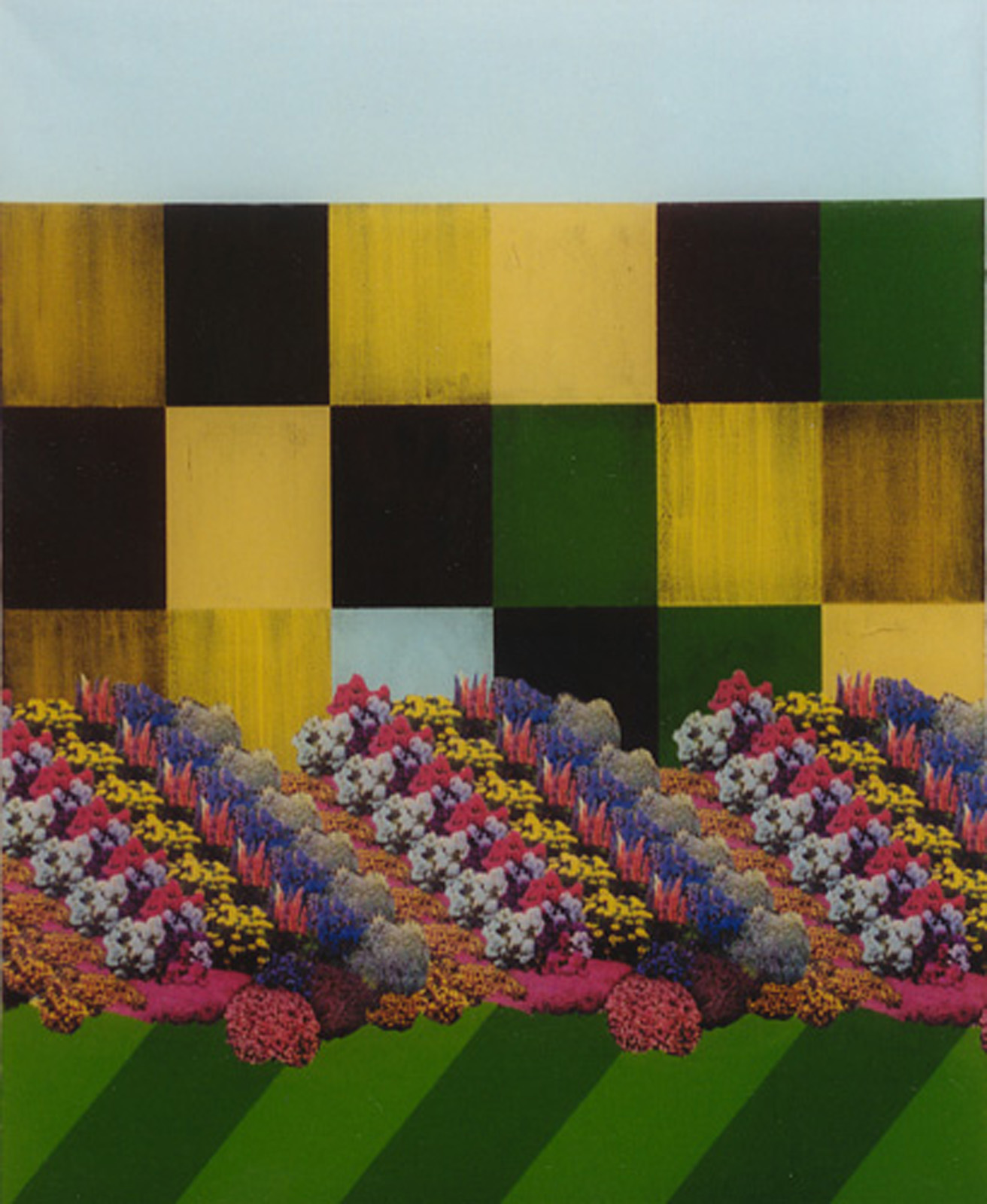 A painting of a garden from the One series