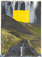 art work on paper by Richard Bartle contemprary artist based in sheffield painting printmaking ink on canvas and paper