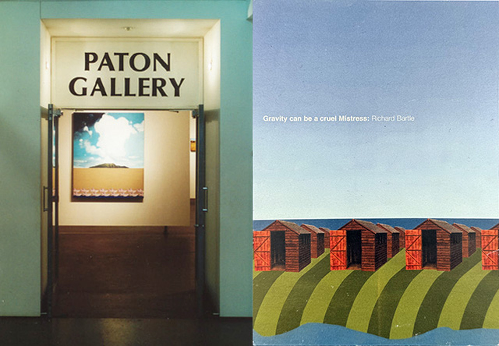 Flyer for Gravity Can Be a Cruel Mistress by Richard Bartle at Paton Gallery, London