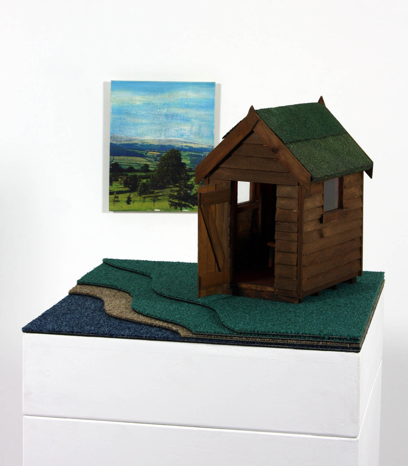 Big Science, Little Shed by Richard Bartle, exhibited in V22: The Sculpture Show