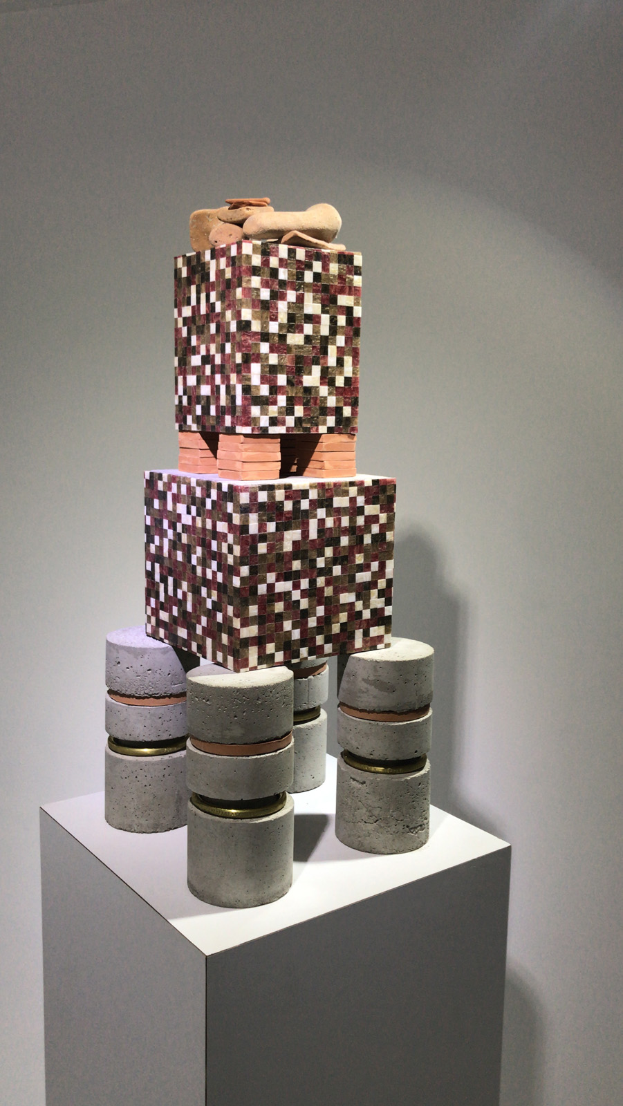 The Red Contractor sculpture