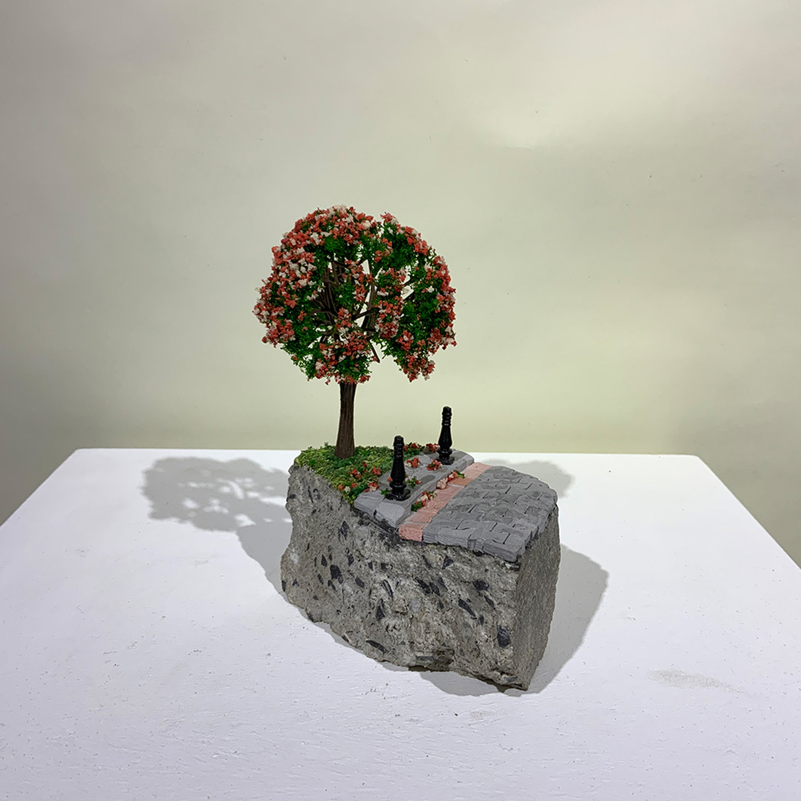 A small-scale sculpture of a tree from On the Rubble of Our Ancestors