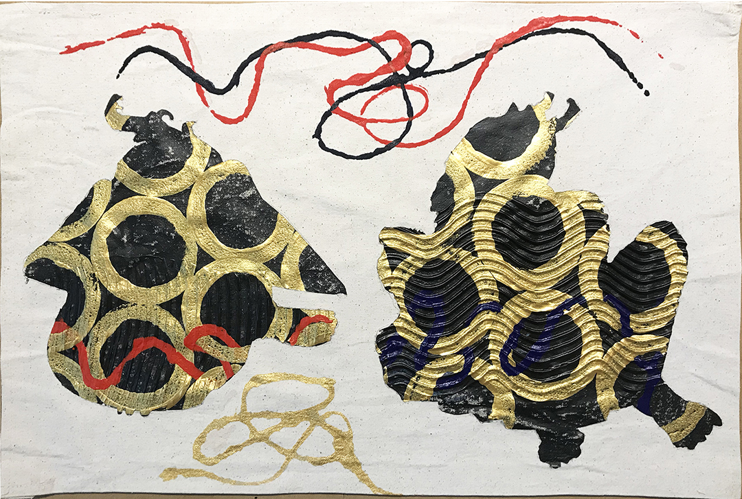A painting of demons in a tangle from Şeytan Tüyü