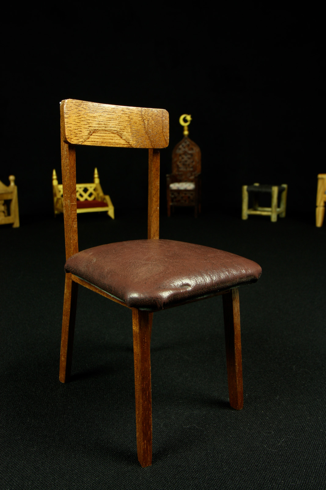 Republic chair from Yuvarlak Masada installed at Zinciriye Medresesi for the Mardin Biennial 2010