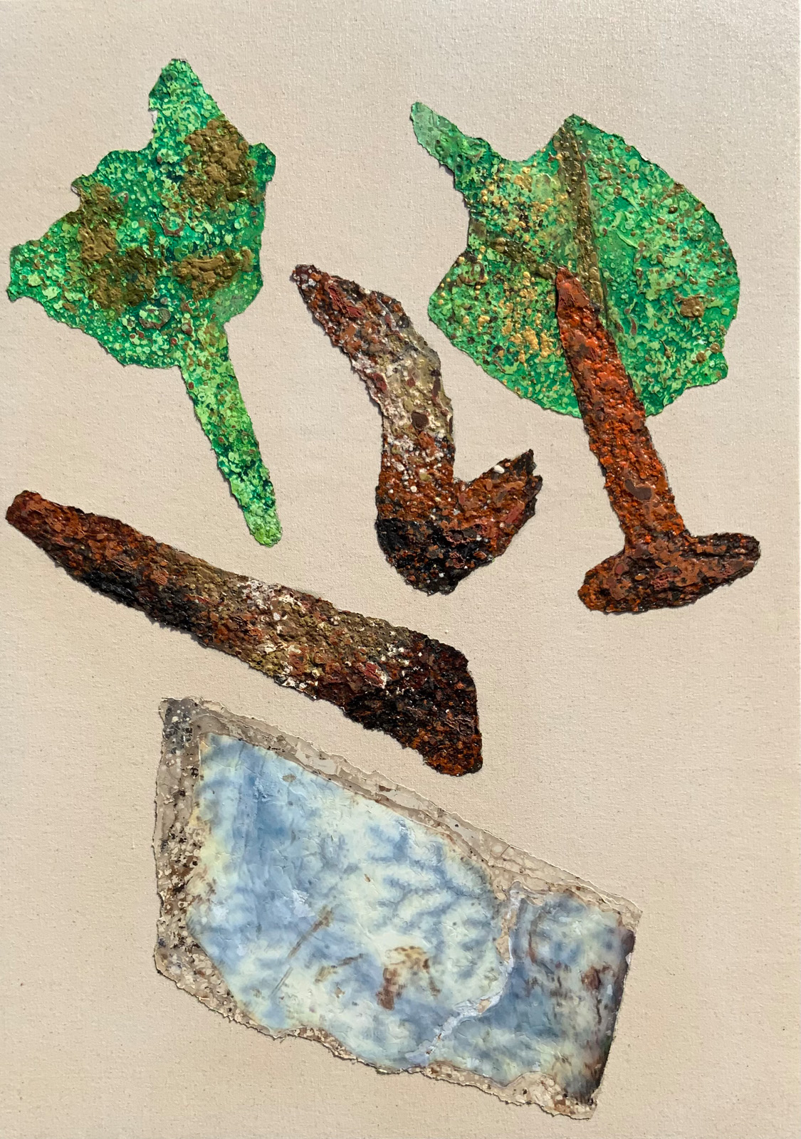 Painting of a sherd of pottery from the Lincolnshire Series