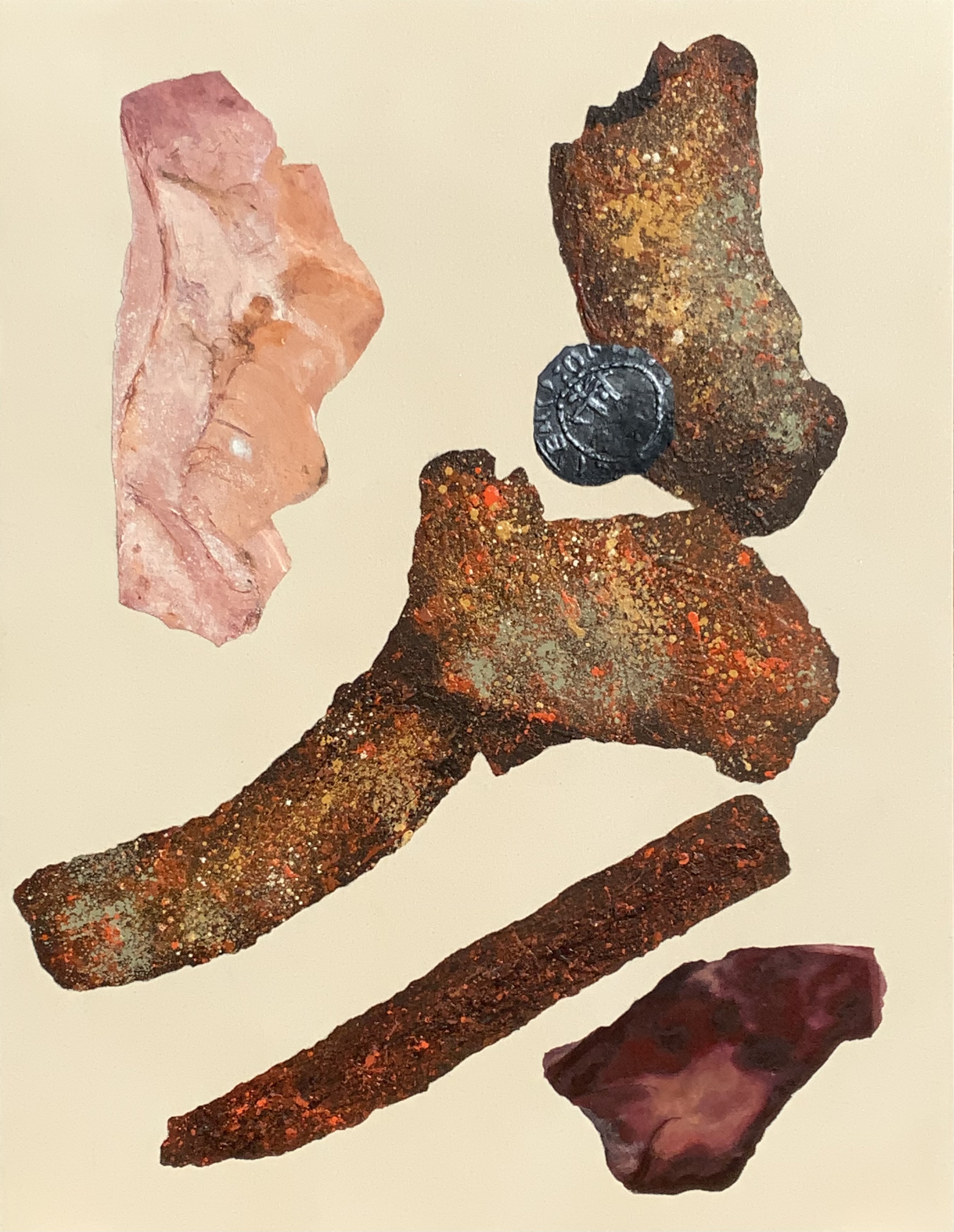 Painting of an Edward III silver penny from Brick & Stone, Iron & Bronze