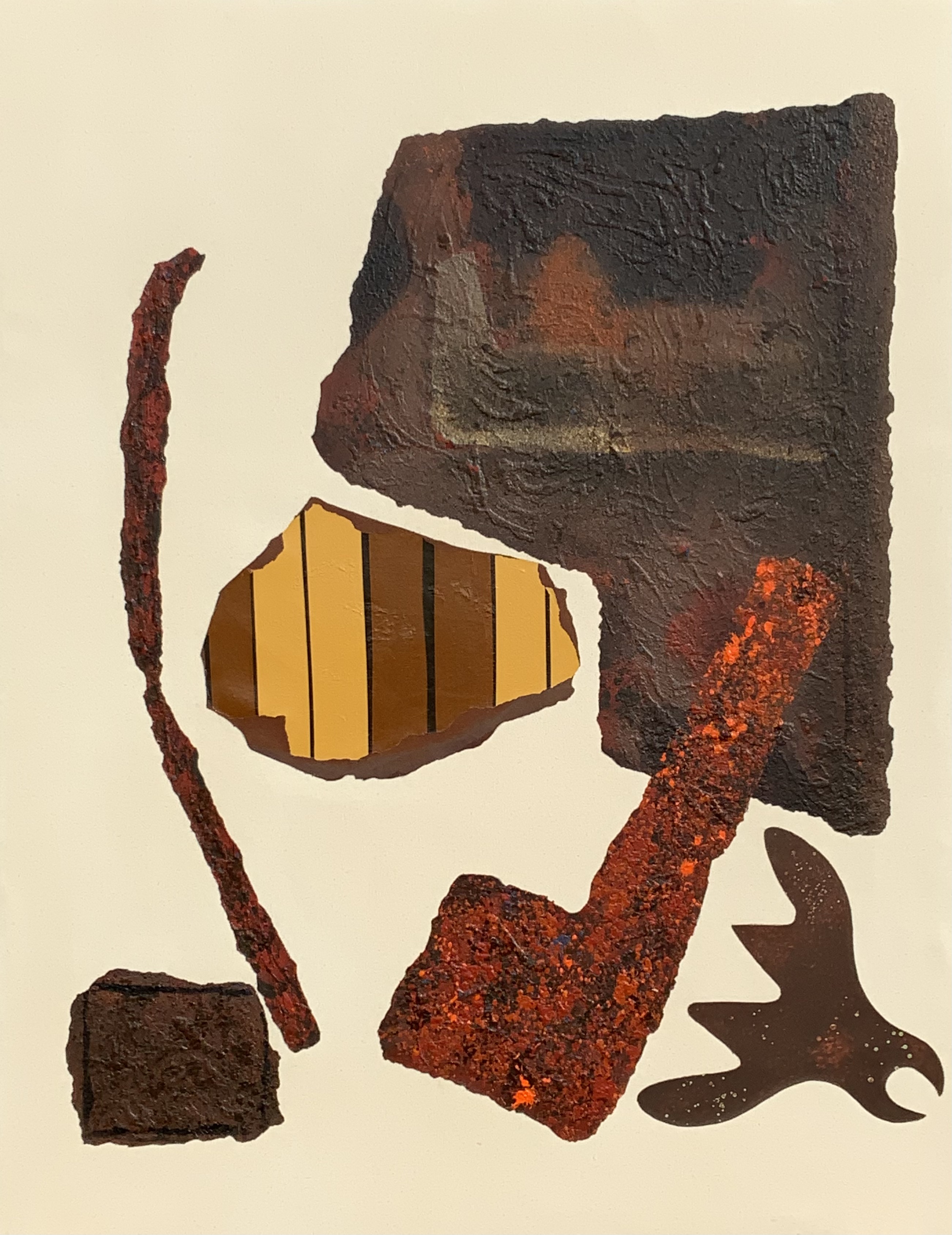 Painting of a Gunter's chain link from Brick & Stone, Iron & Bronze